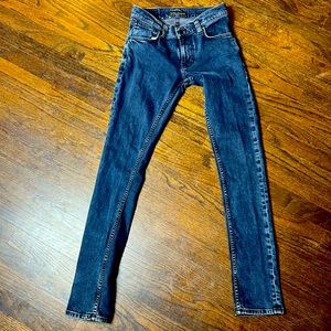 Nudie jeans, 27 waist, 34 L